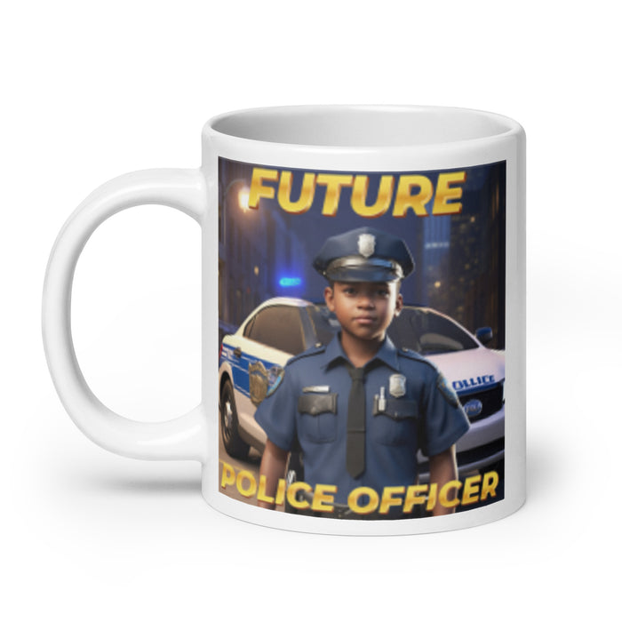 Future Police Officer 4 - White Glossy Mug - 10210501