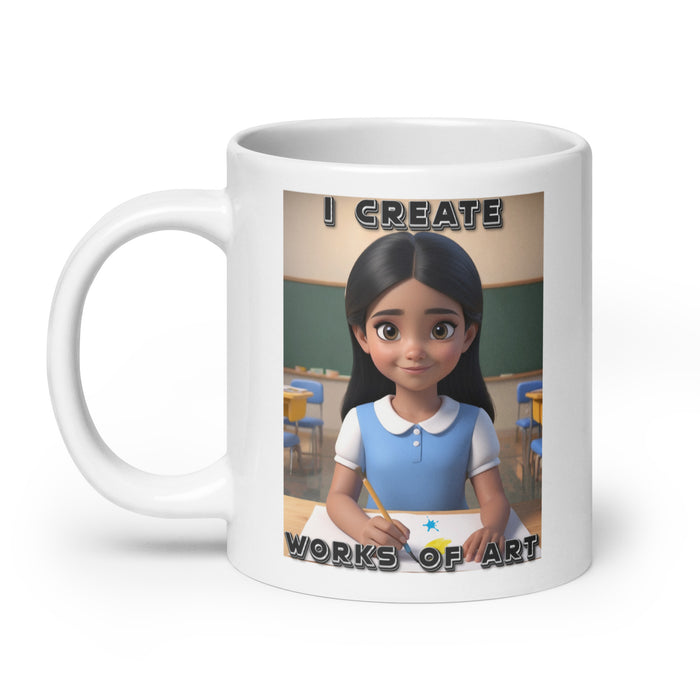 I create works of art - White Glossy Mug - 20310501