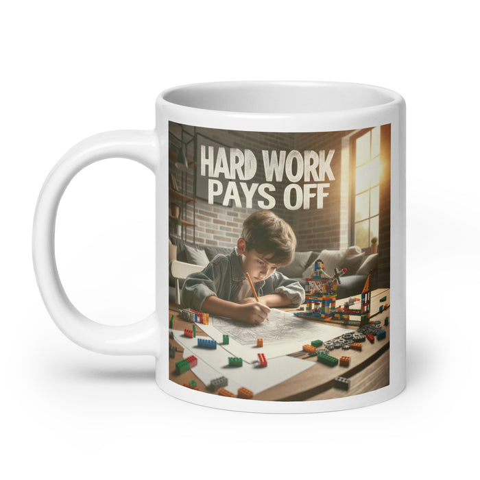 Hard work pays off 3 - White Glossy Mug - 30830501