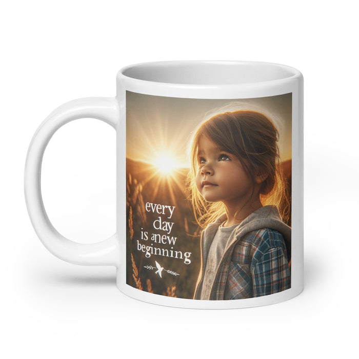 Every day is a new beginning 3 - White Glossy Mug - 30530501