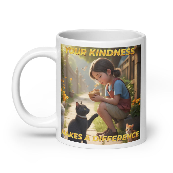 Your kindness makes a difference - White Glossy Mug - 40510501