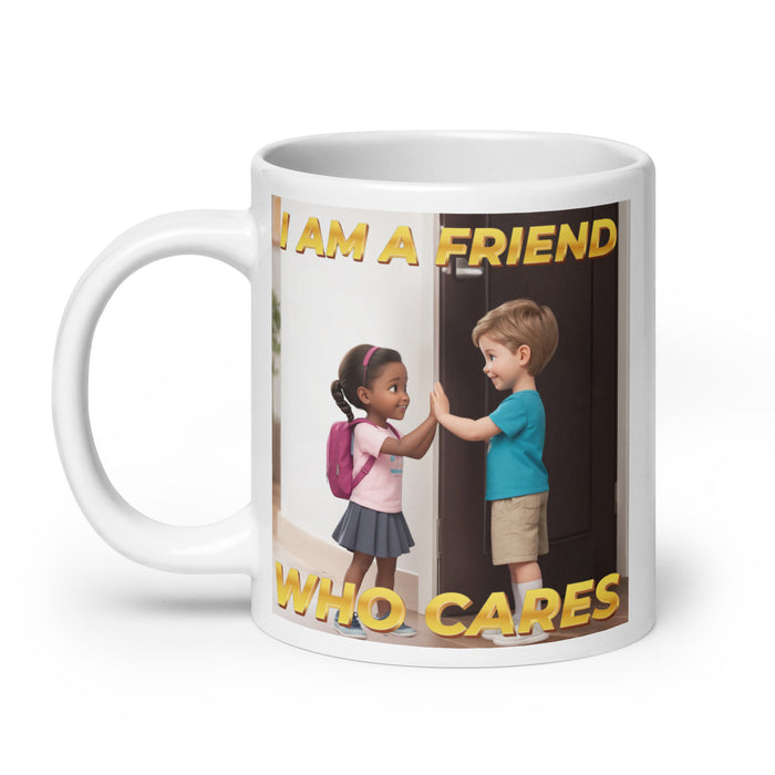 I am a friend who cares - White Glossy Mug - 40310501