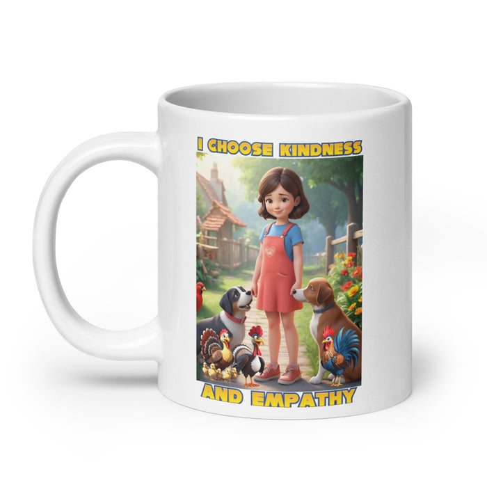 I choose kindness and empathy 3 - White Glossy Mug - 40130501