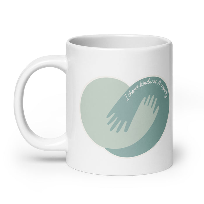 I choose kindness and empathy - White Glossy Mug - 40110501