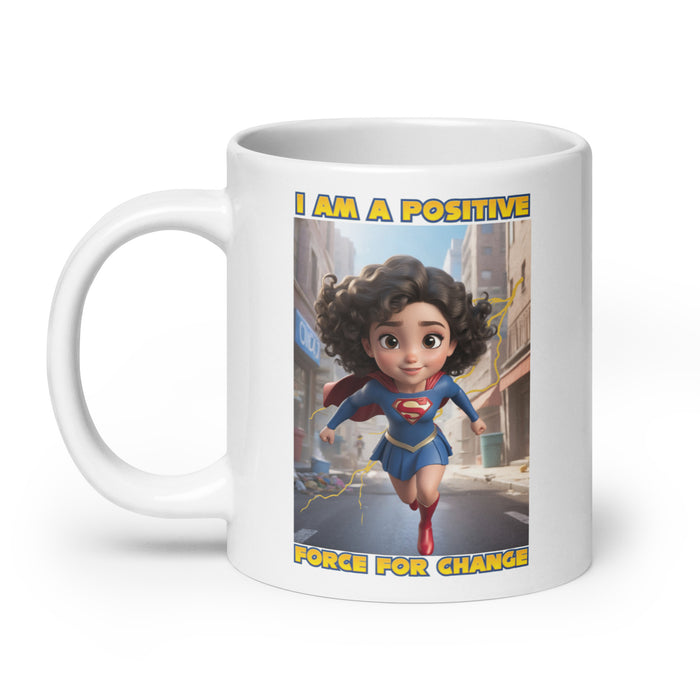 I am a positive force for change - White Glossy Mug - 50410501