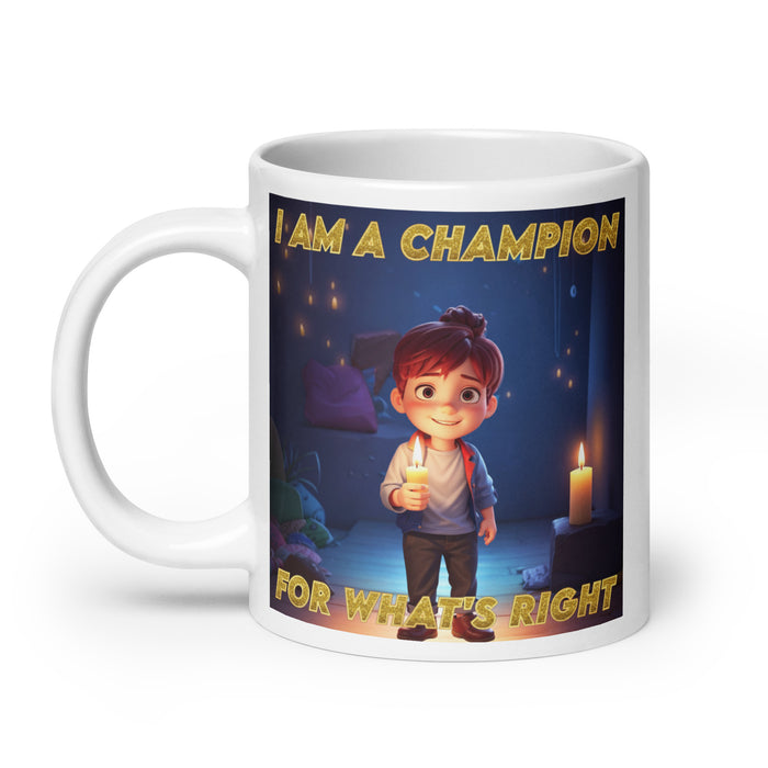 I am a champion for what's right - White Glossy Mug - 50210501