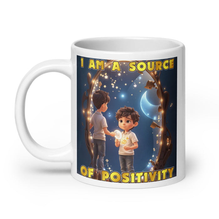 I am a source of positivity - White Glossy Mug - 70710501