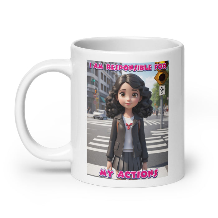 I am responsible for my actions - White Glossy Mug - 80810501