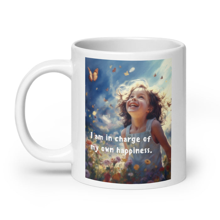 I am in charge of my own happiness - White Glossy Mug - 80710501