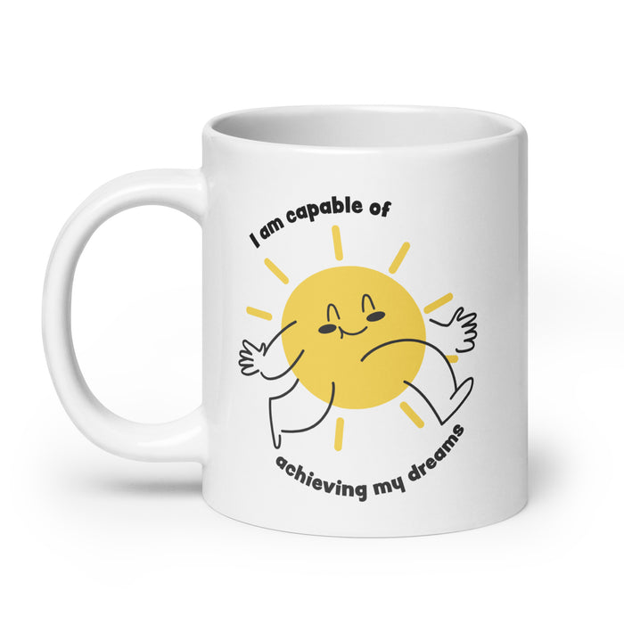 I am capable of achieving my dreams 3 - White Glossy Mug - 80130501