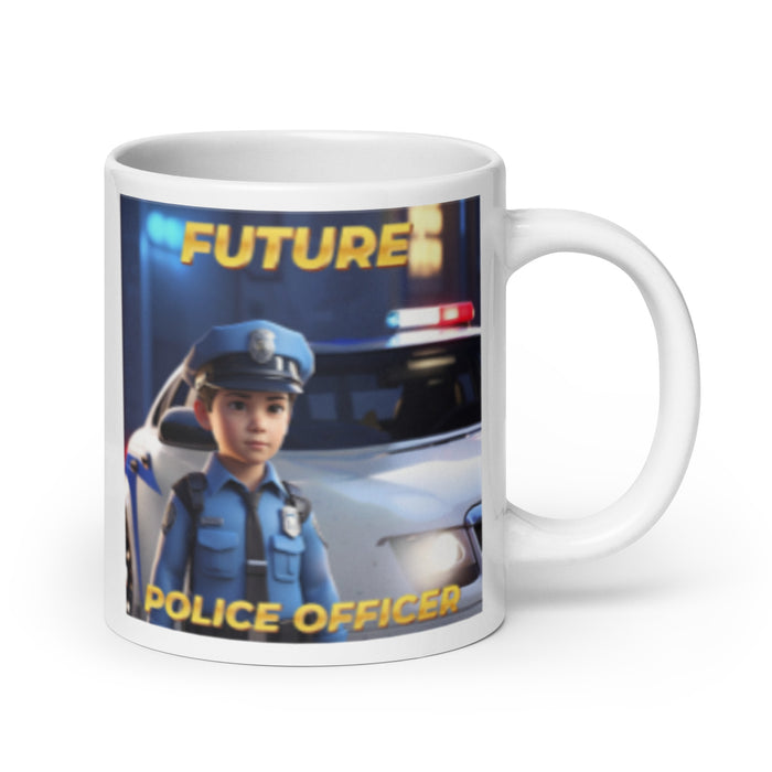 Future Police Officer - White Glossy Mug - 10210501