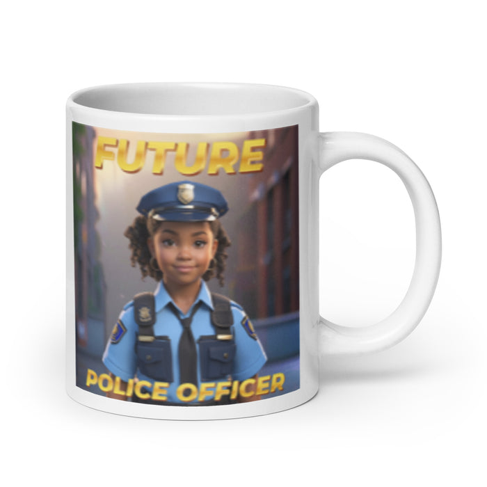 Future Police Officer 3 - White Glossy Mug - 10210501