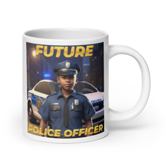 Future Police Officer 4 - White Glossy Mug - 10210501