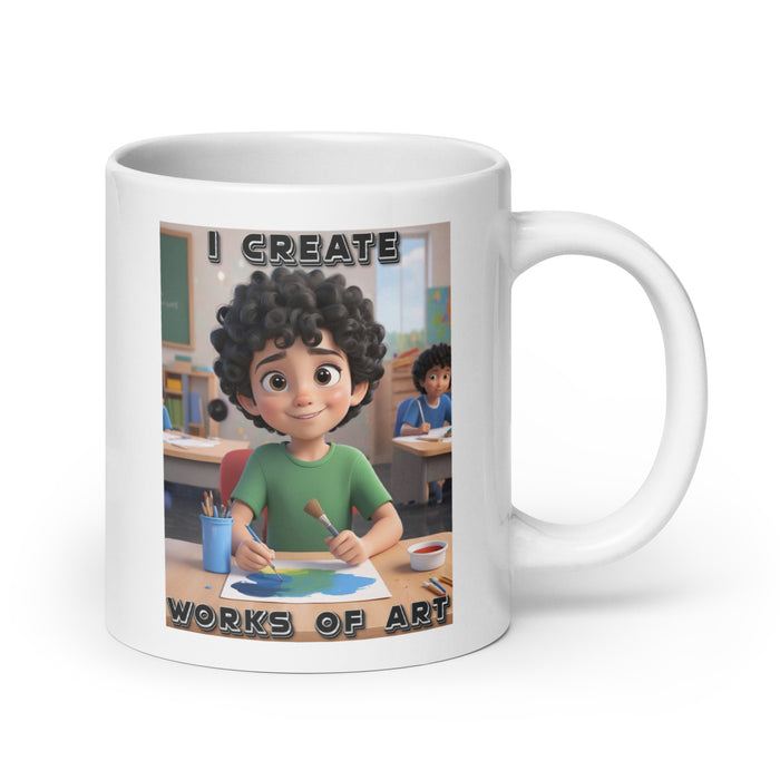 I create works of art 2 - White Glossy Mug - 20310501