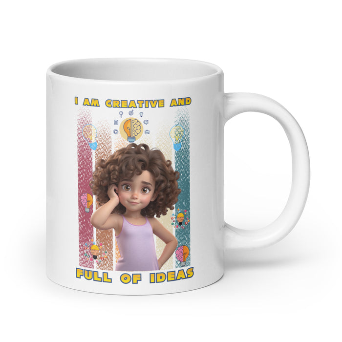 I am creative and full of ideas 2 - White Glossy Mug - 20110501