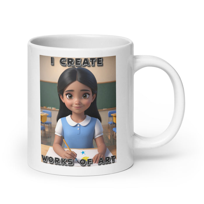 I create works of art - White Glossy Mug - 20310501