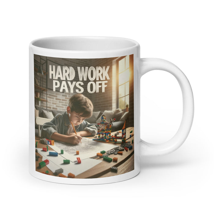 Hard work pays off 3 - White Glossy Mug - 30830501