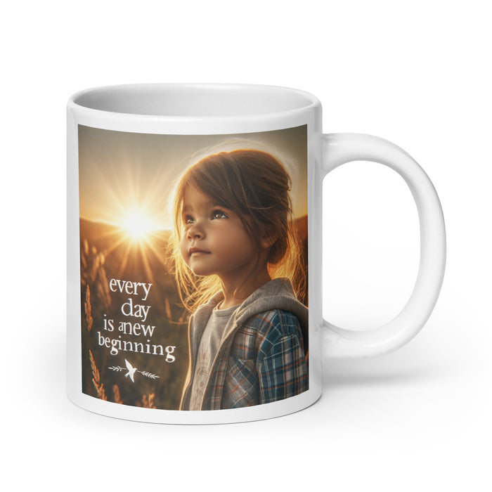 Every day is a new beginning 3 - White Glossy Mug - 30530501