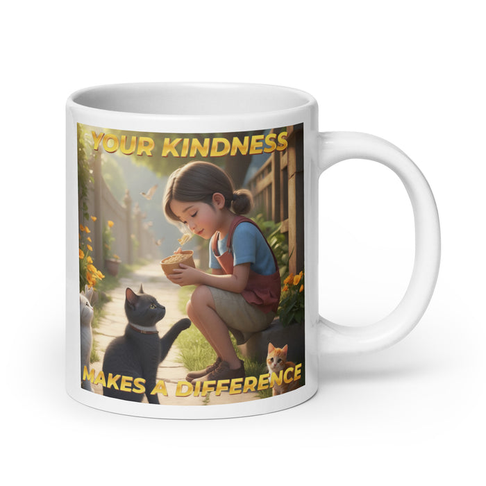 Your kindness makes a difference - White Glossy Mug - 40510501