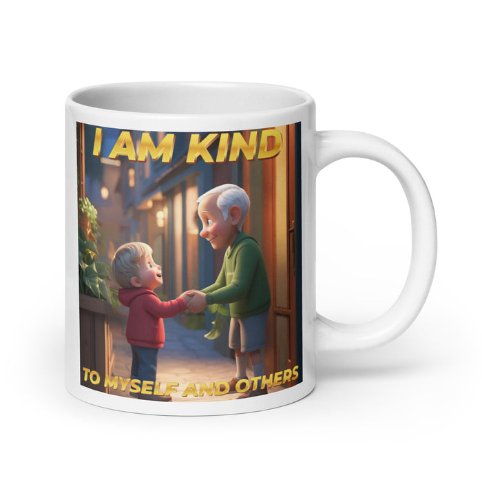 I am kind to myself and others - White Glossy Mug - 40210501