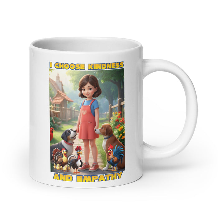 I choose kindness and empathy 3 - White Glossy Mug - 40130501