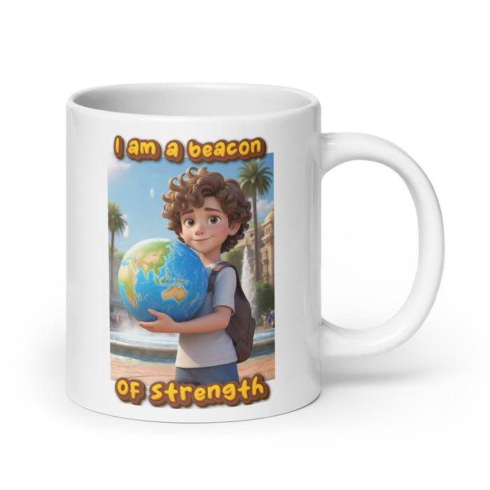 I am a beacon of strength - White Glossy Mug - 50610501