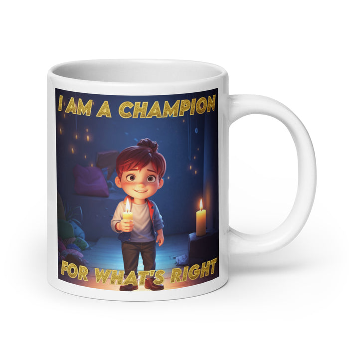 I am a champion for what's right - White Glossy Mug - 50210501