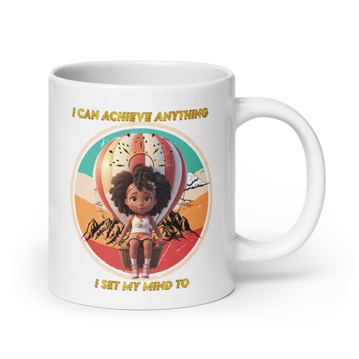 I can achieve anything I set my mind to - White Glossy Mug - 70810501