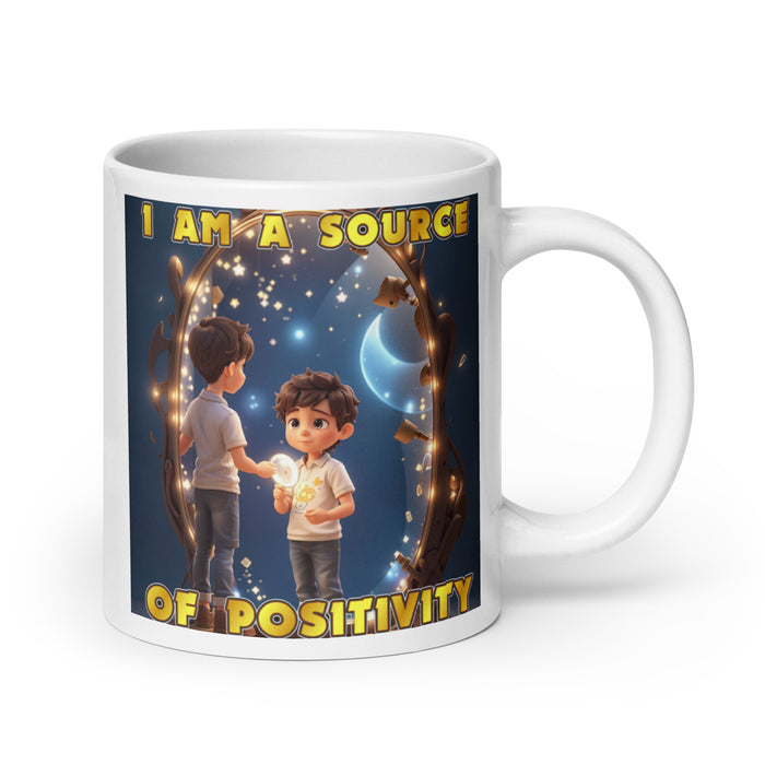 I am a source of positivity - White Glossy Mug - 70710501