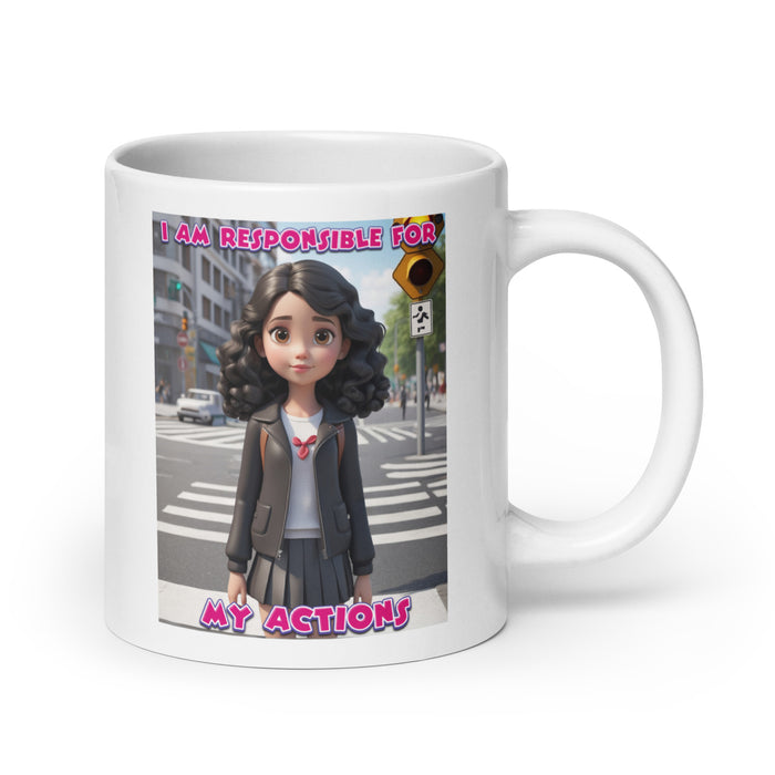 I am responsible for my actions - White Glossy Mug - 80810501