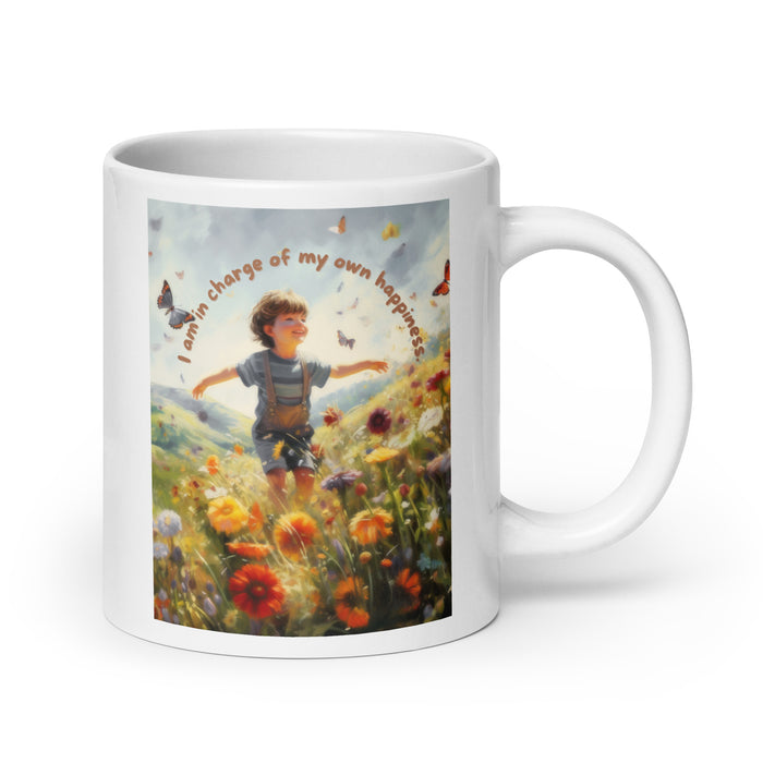 I am in charge of my own happiness 3 - White Glossy Mug - 80730501