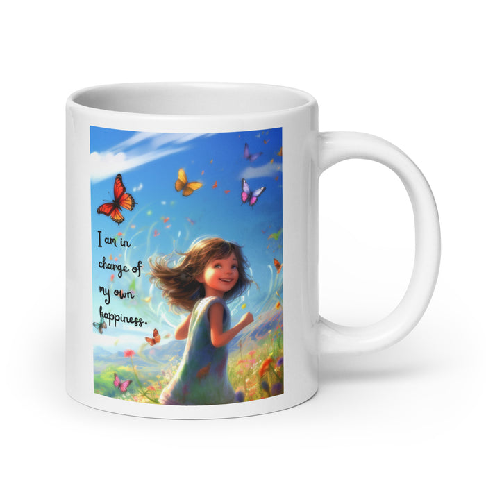 I am in charge of my own happiness 2 - White Glossy Mug - 80720501