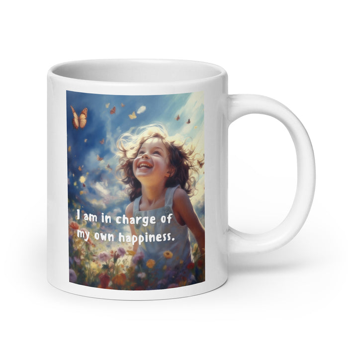 I am in charge of my own happiness - White Glossy Mug - 80710501